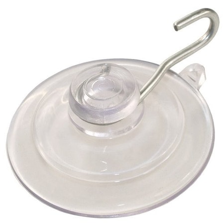 Hillman HILLMAN Medium Nickel Plated Clear Metal/Plastic 2 in. L Cup Hook 3 lb 1 pk 701478